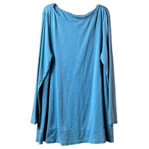 J Jill Long Sleeve‎ Boat Neck Tunic XL 100% Pima Cotton (2925)